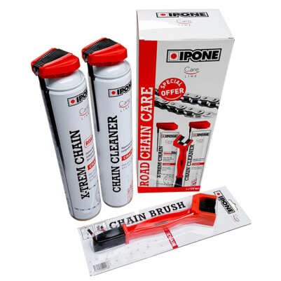 Комплект за почистване и поддръжка на вериги IPONE ROAD CHAIN CARE PACK