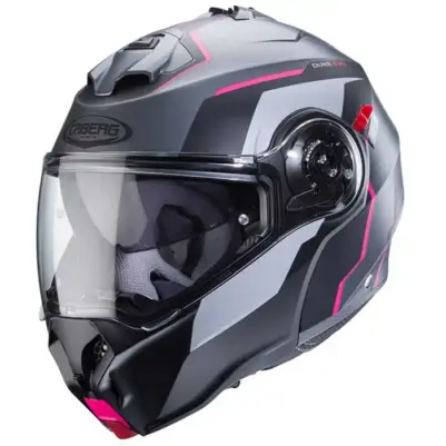 Каска Caberg Duke Evo Move Matt Gun Metal/Black/Fuchsia