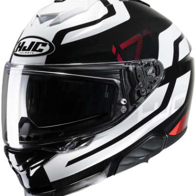 Каска HJC i71 Enta – Black / White / Red (MC1)