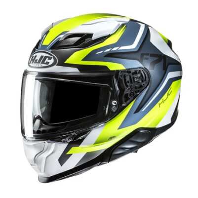 Каска HJC F71 FES – White / Fluo Yellow / Blue